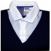 Обманка синий джемпер белая рубашка